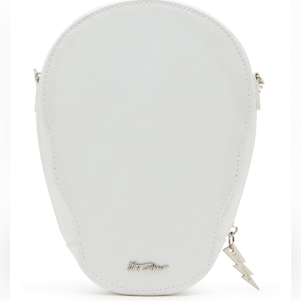 🔥☠️NWT-BETSEY JOHNSON STUNNING BONE-JOUR RHINESTONE CROSSBODY 🔥☠️ - Picture 2 of 15
